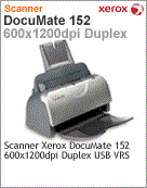 100A90234 - Scanner Documate Xerox 152 600x1200dpi Duplex USB VRS