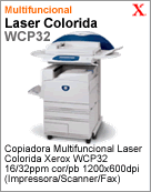 WP32-FC - Copiadora Multifuncional Laser Colorida Xerox WorkCentre P32 16/32ppm cor/pb 1200x600dpi (Impressora/Scanner/Fax)