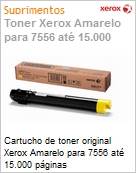 Cartucho de toner original Xerox Amarelo para 7556 at 15.000 pginas  (Figura somente ilustrativa, no representa o produto real)