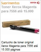 Cartucho de toner original Xerox Magenta para 7556 at 15.000 pginas  (Figura somente ilustrativa, no representa o produto real)