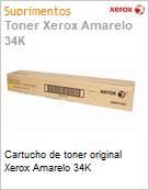Cartucho de toner original Xerox Amarelo 34K  (Figura somente ilustrativa, no representa o produto real)