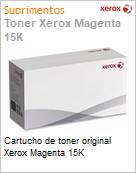 Cartucho de toner original Xerox Magenta 15K  (Figura somente ilustrativa, no representa o produto real)