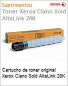 Cartucho de toner original Xerox Ciano Sold AltaLink 28K  (Figura somente ilustrativa, no representa o produto real)
