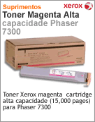 106R01112 - Cartucho de toner original Xerox Magenta Cartucho de toner original Xerox alta capacidade (15000 pginas) para Phaser 7300