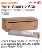 106R01113 - Cartucho de toner original Xerox Amarelo Cartucho de toner original Xerox alta capacidade (15000 pginas) para Phaser 7300