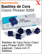 106R01128 - Bastes de Cera Xerox Ciano para Phaser 8200 (7000 pginas). Caixa com 5 Bastes