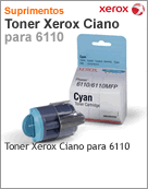 106R01206 - Cartucho de toner original Xerox Ciano para 6110