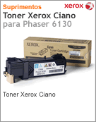 106R01278 - Cartucho de toner original Xerox Ciano para Phaser 6130