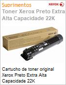 Cartucho de toner original Xerox Preto Extra Alta Capacidade 22K  (Figura somente ilustrativa, no representa o produto real)