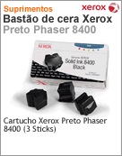 108R00604 - Basto de cera (Caixa com 3) Xerox Preto Phaser 8400