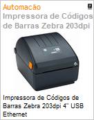 Impressora de Etiquetas de Cdigos de Barras Zebra ZD230 203dpi 4 USB Ethernet  (Figura somente ilustrativa, no representa o produto real)