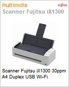Scanner Fujitsu iX1300 30ppm A4 Duplex USB Wi-Fi  (Figura somente ilustrativa, no representa o produto real)