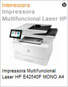 Impressora Multifuncional Laser HP E42540F MONO A4  (Figura somente ilustrativa, no representa o produto real)