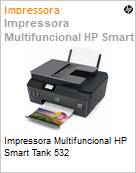 Impressora Multifuncional Tanque de tinta HP Smart Tank 532 4800x1200dpi (Impresso: 5ppm; Cpia/Digitalizao: 5cpm) USB (Figura somente ilustrativa, no representa o produto real)