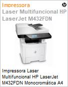 Impressora Laser Multifuncional HP LaserJet M432FDN Monocromtica A4  (Figura somente ilustrativa, no representa o produto real)