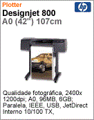 C7780B - Plotter HP DesignJet 800 at A0 (42") 107cm