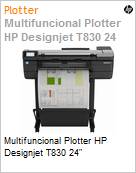 Plotter Multifuncional HP DesignJet T830 MFP 24 (Impresso, Cpia e Digitalizao) 2400x1200dpi A4, A3, A2, A1 Rede Wi-Fi Rolo Pedestal  (Figura somente ilustrativa, no representa o produto real)