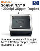 L1989A - Scanner de mesa Digital HP ScanJet N7710 1200dpi 35ppm Duplex (Substitui o 7800)