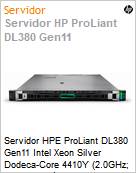 Servidor HPE ProLiant DL380 Gen11 Intel Xeon Silver Dodeca-Core 4410Y (2.0GHz; 30MB; 12 ncleos) 32GB 4TB HD [x2]  (Figura somente ilustrativa, no representa o produto real)