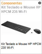 Kit Teclado e Mouse HP HPCM 235 Wi-Fi (Figura somente ilustrativa, no representa o produto real)