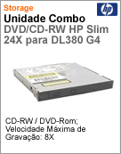 331903-B21 - Unidade DVD/CD-RW HP Slim 24X para DL380 G4
