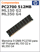 358347-B21 - Memria HP 512MB PC2700 para ProLiant ML150 G2 e ML350 G4