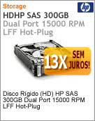 416127-B21 - Unidade de Disco Rgido (HD) 300GB HP Dual-Port 15.000 rpm LFF Hot-Plug SAS