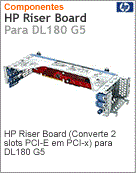 451285-B21 - Adaptador HP Riser Board (Converte 2 slots PCIe em PCI-x) para DL180 G5