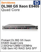 457926-201 - Servidor ProLiant HP DL360 G5 Intel Xeon Quad-Core E5405 (2.00GHz)/12MB/1333MHz 1GB Sem Disco RAID SAS SFF