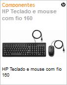 HP Teclado e mouse com fio 160 (Figura somente ilustrativa, no representa o produto real)