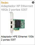 Adaptador de rede PCIe Dual HPE Ethernet 10 Gb 2 portas BASE-T BCM957416 (Figura somente ilustrativa, no representa o produto real)