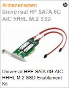 Universal HPE SATA 6G AIC HHHL M.2 SSD Enablement Kit (Figura somente ilustrativa, no representa o produto real)