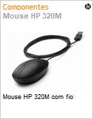 Mouse HP 320M com fio (Figura somente ilustrativa, no representa o produto real)