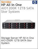 AM527A - Servidor de Storage All-in-One (AIO) HP 1200R 12TB SATA Stor System