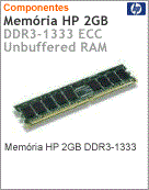 FX699AA - Memria 2GB HP DDR3-1333 ECC Unbuffered RAM