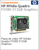 FY945AA - Adaptador Grfico HP NVIDIA Quadro FX580 512GB Graphics