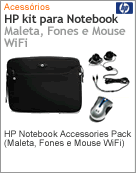 FZ438AA - HP Notebook Accessories Pack (Maleta Fones e Mouse Wi-Fi)