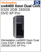 GU484LA - Desktop-PC de alta performance Workstation HP xw6400 Intel Xeon Dual-Core E5320 (1.86GHz) 2GB 250GB DVD XP Pro