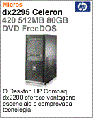 KE491AA - Desktop-PC Business HP dx2295 Intel Celeron 420 (1.60GHz) 512MB 80GB DVD FreeDOS