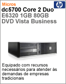 KH231LA - Desktop-PC Business HP dc5700 Intel Core 2 Duo E6320 (1.86GHz) 1GB 80GB DVD Vista Business SFF