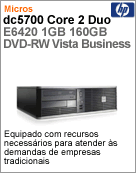 KH232LA - Desktop-PC Business HP dc5700 Intel Core 2 Duo E6420 (2.13GHz) 1GB 160GB DVD-RW Vista Business SFF