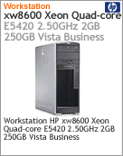 KP448LA - Desktop-PC de alta performance Workstation HP xw8600 Intel Xeon Quad-Core E5420 (2.50GHz) 2GB 250GB Vista Business