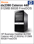 ND040LA - Desktop-PC Business HP dx2390 Intel Celeron 440 (2.00GHz) 512MB 80GB FreeDOS
