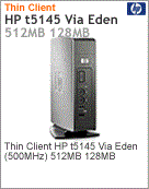 NK812AA - Desktop-PC para terminal remoto Thin Client HP t5145 Via Eden (500MHz) 512MB 128MB