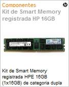 Memria para Servidor 16GB HPE (1x16GB) de categoria dupla x8 DDR4-2933 CAS-21-21-21 (Figura somente ilustrativa, no representa o produto real)