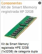 Memria para Servidor 32GB HPE (1x32GB) de categoria dupla x4 DDR4-2933 CAS-21-21-21 (Figura somente ilustrativa, no representa o produto real)