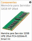 Memria para Servidor 32GB HPE 2Rx4 PC4-3200AA-R Smart Kit  (Figura somente ilustrativa, no representa o produto real)