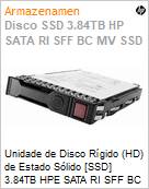Unidade de Disco Rgido (HD) de Estado Slido [SSD] 3.84TB HPE SATA RI SFF BC MV SSD  (Figura somente ilustrativa, no representa o produto real)