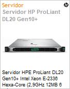 Servidor HPE ProLiant DL20 Gen10+ Intel Xeon E-2336 Hexa-Core (2,9GHz 12MB 6 Ncleos) 1P 16G 4SFF  (Figura somente ilustrativa, no representa o produto real)
