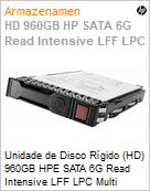 Unidade de Disco Rgido (HD) 960GB HPE SATA 6G Read Intensive LFF LPC Multi Vendor SSD  (Figura somente ilustrativa, no representa o produto real)